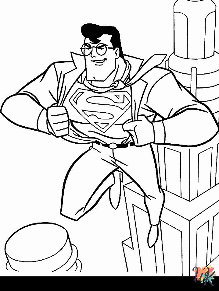 Dibujos para Colorear superman 17