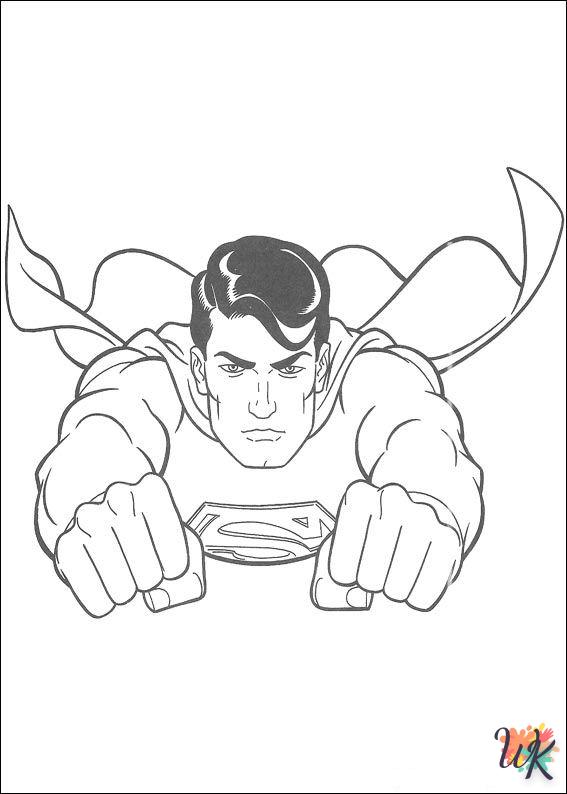 Dibujos para Colorear superman 24