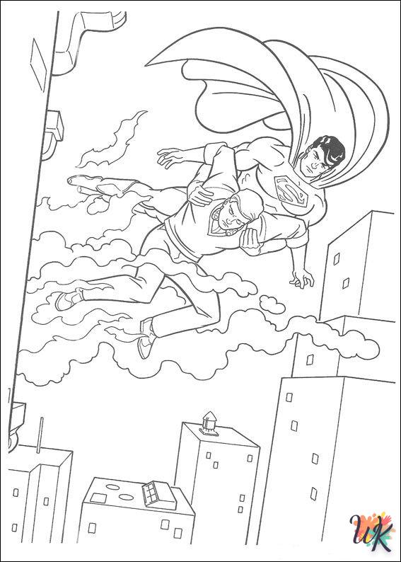 Dibujos para Colorear superman 25