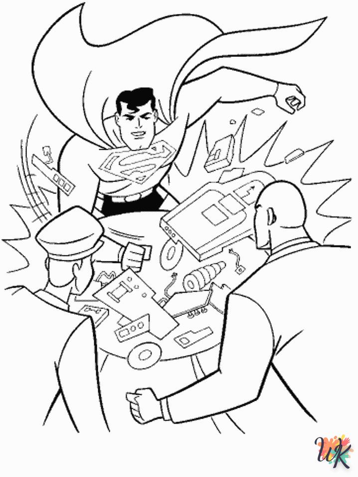 Dibujos para Colorear superman 3