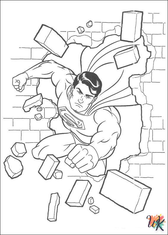 Dibujos para Colorear superman 38