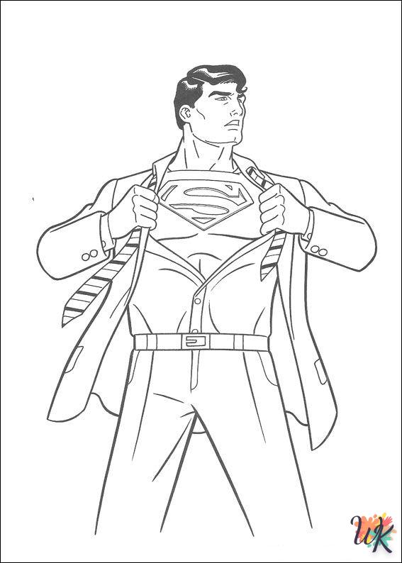 Dibujos para Colorear superman 4