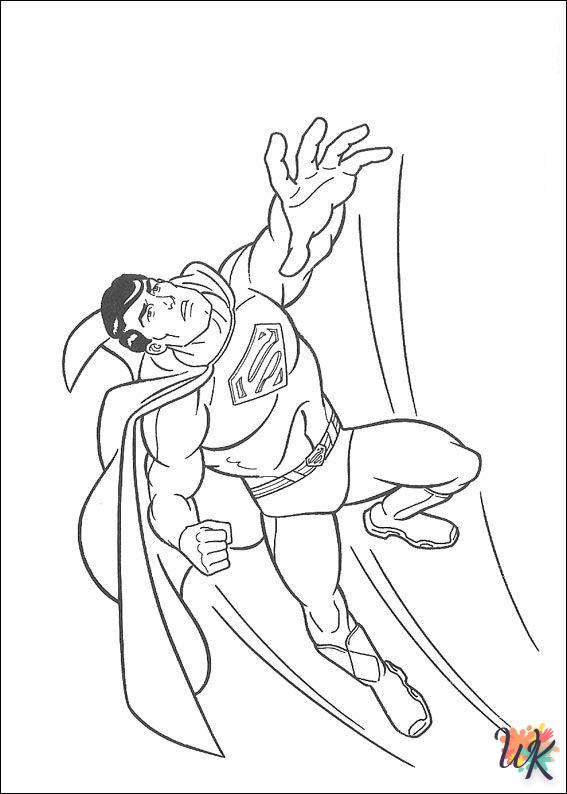 Dibujos para Colorear superman 45