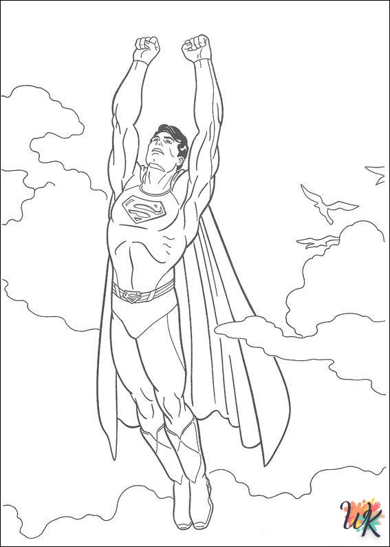 Dibujos para Colorear superman 50