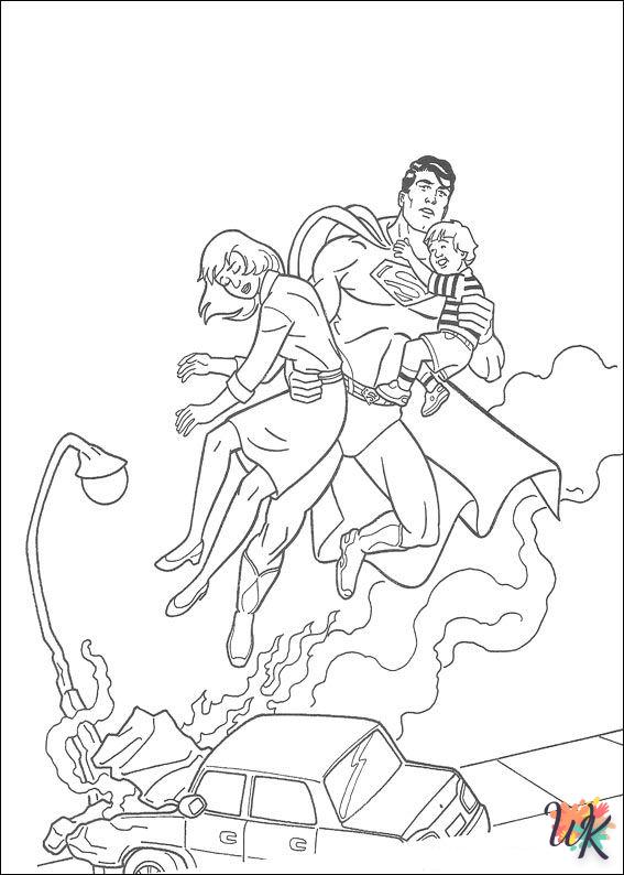 Dibujos para Colorear superman 8