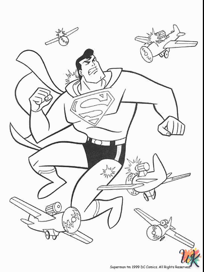 Dibujos para Colorear superman 9