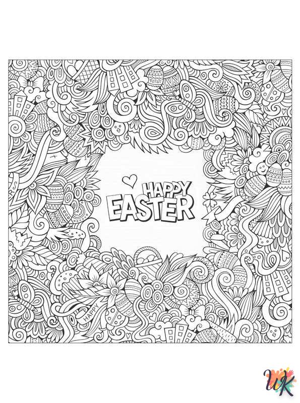 Dibujosparacolorearwk Huevos de Pascua 8