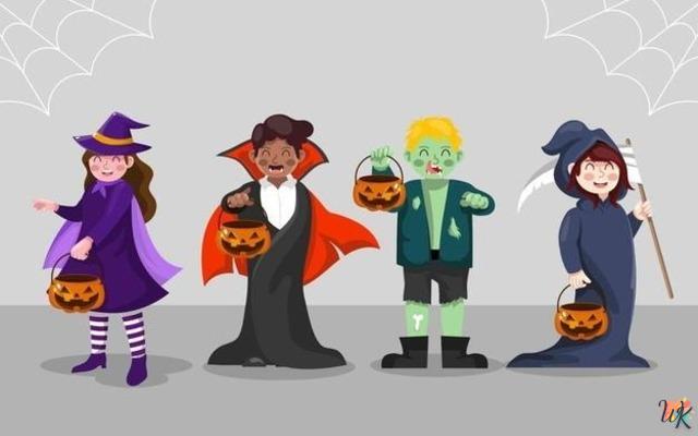 20 Dibujos Para Colorear Niños de Halloween