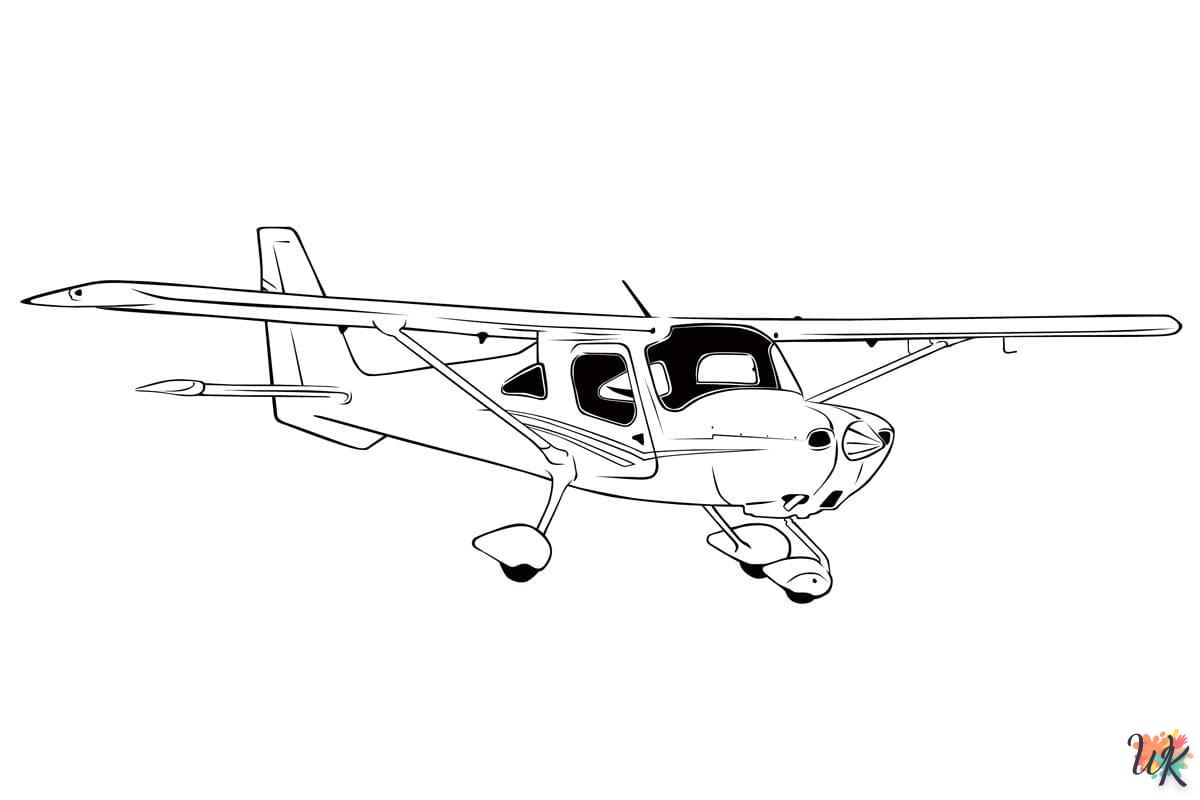 Dibujos para Colorear Aviones 1