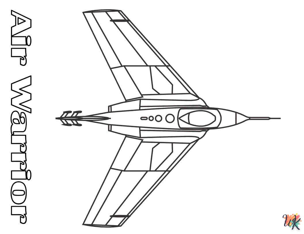 Dibujos para Colorear Aviones 11
