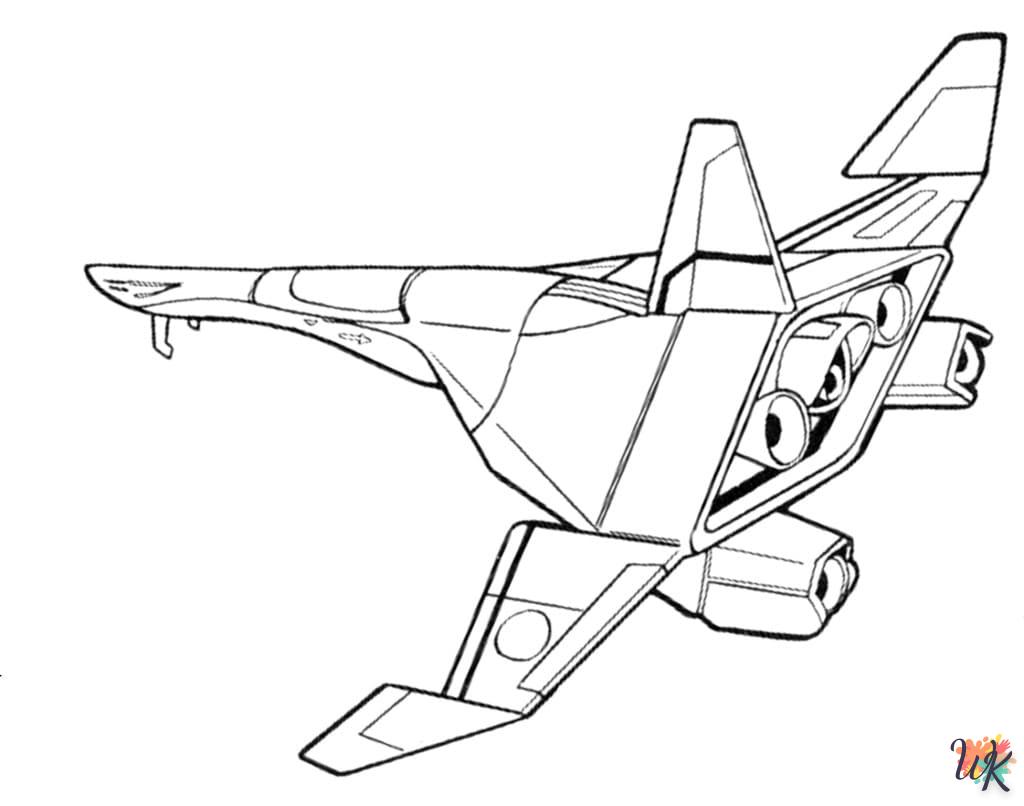 Dibujos para Colorear Aviones 16