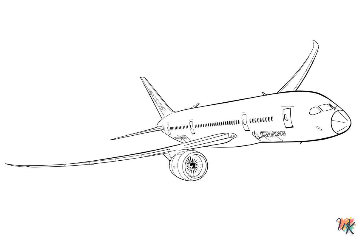 Dibujos para Colorear Aviones 17