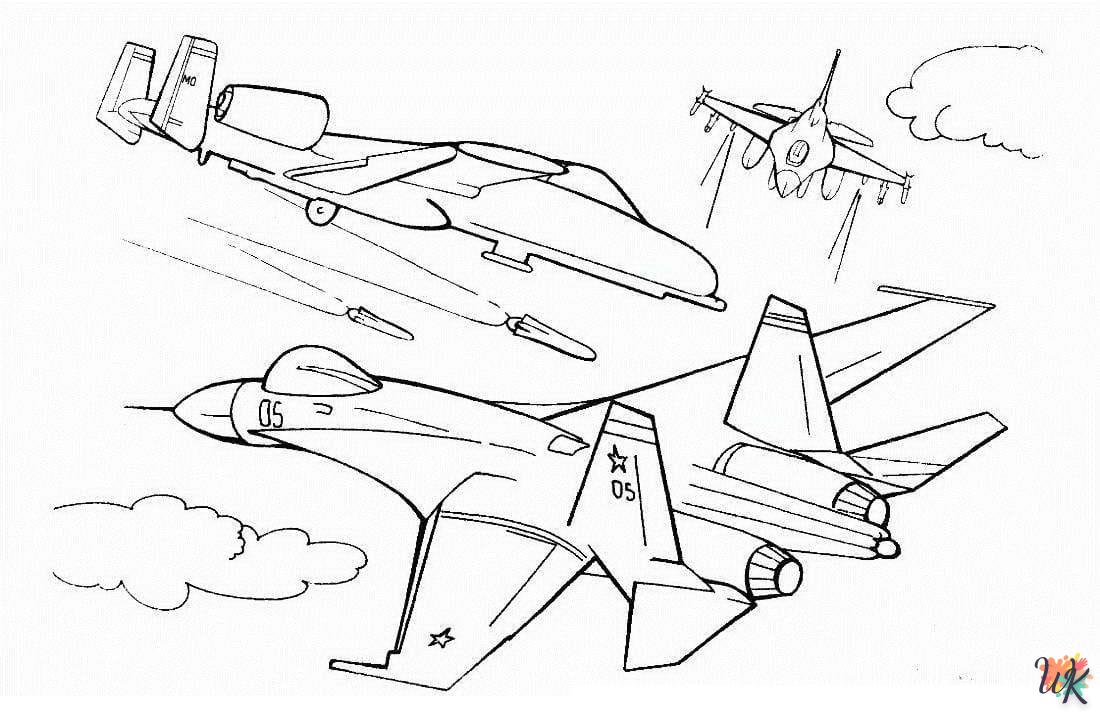 Dibujos para Colorear Aviones 2