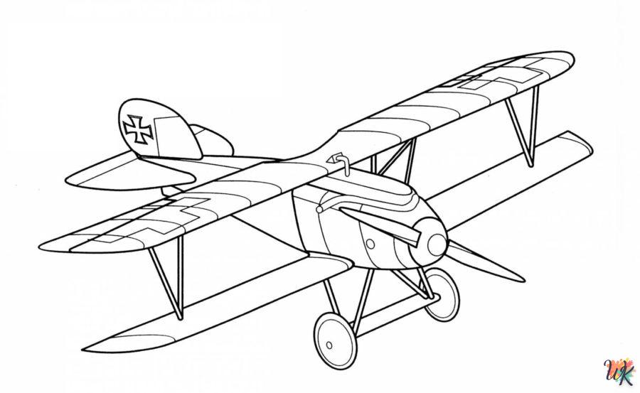 Dibujos para Colorear Aviones 26