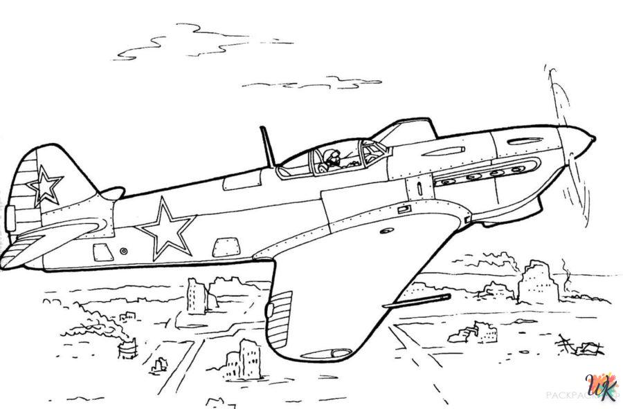 Dibujos para Colorear Aviones 28
