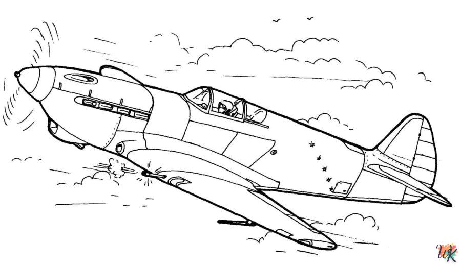 Dibujos para Colorear Aviones 31