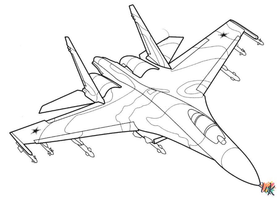 Dibujos para Colorear Aviones 37