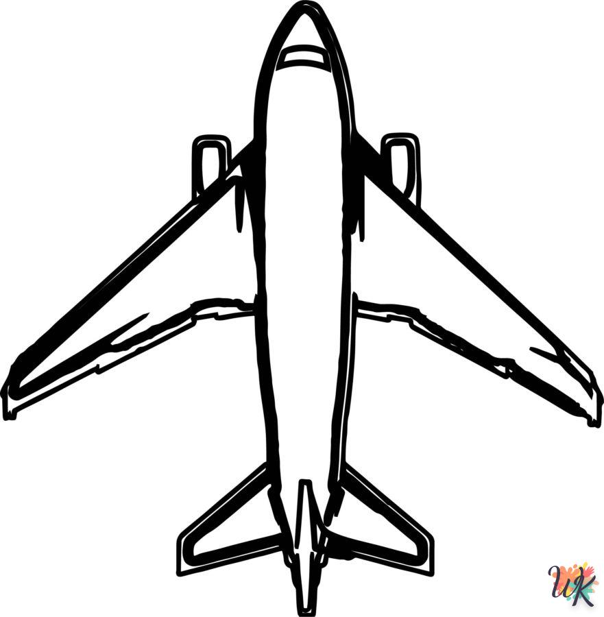 Dibujos para Colorear Aviones 42