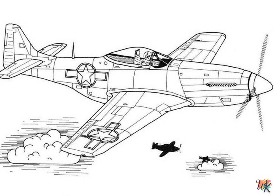 Dibujos para Colorear Aviones 44