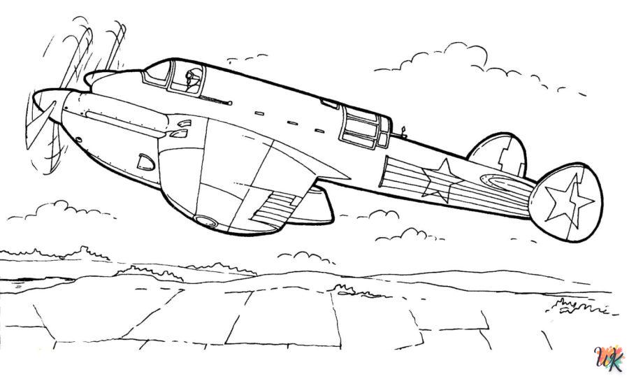 Dibujos para Colorear Aviones 46