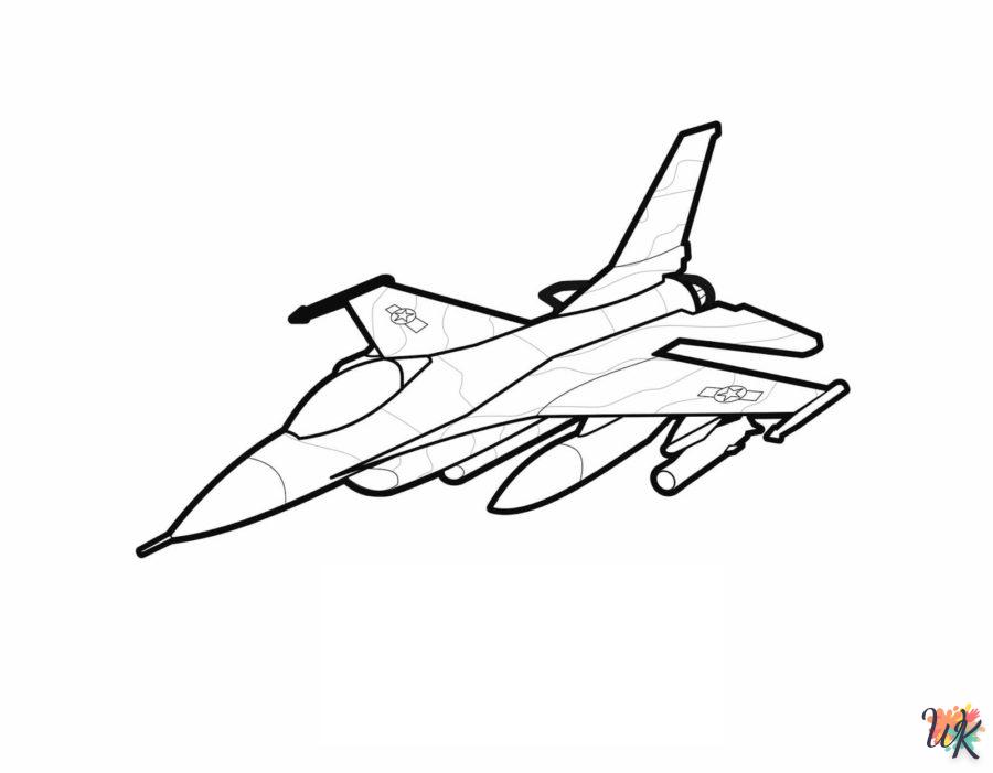 Dibujos para Colorear Aviones 50