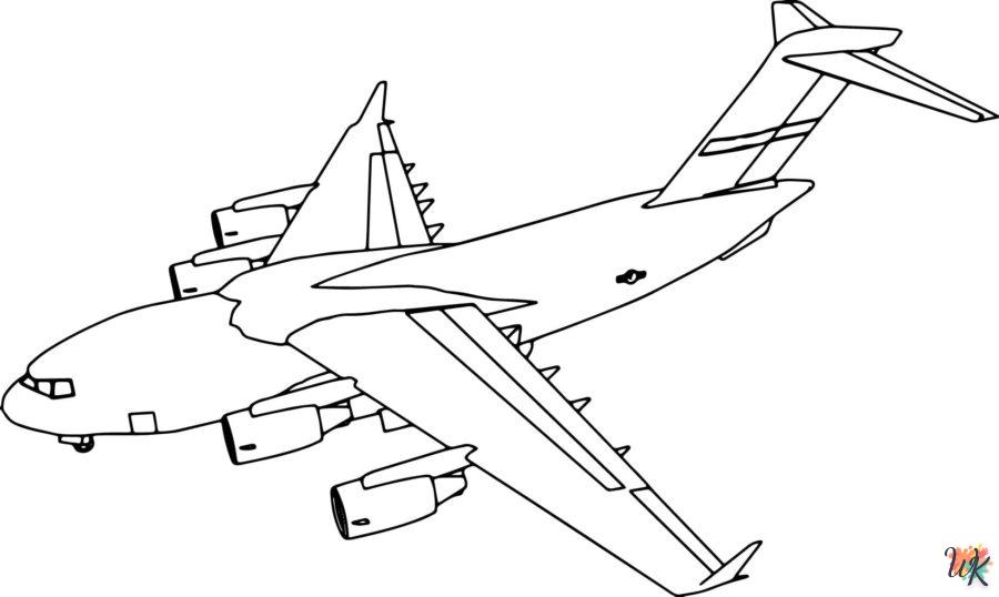 Dibujos para Colorear Aviones 52