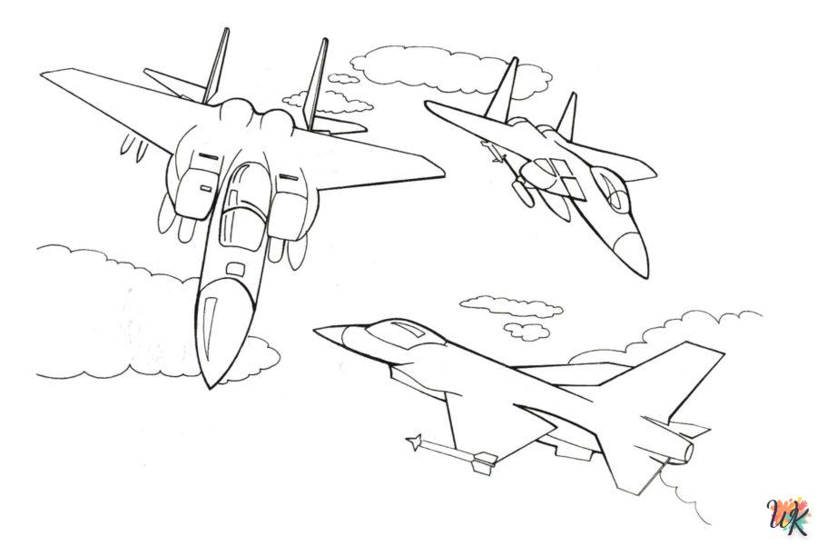 Dibujos para Colorear Aviones 53