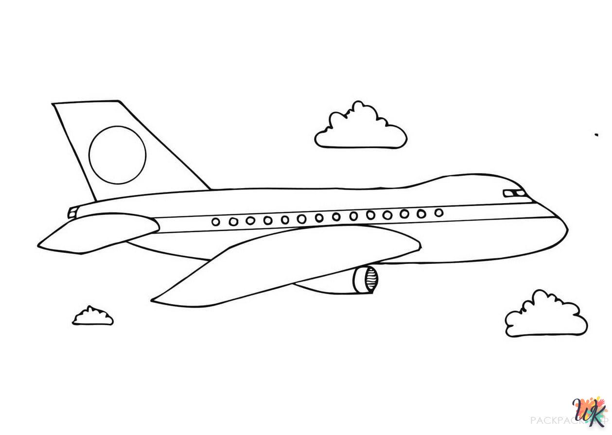 Dibujos para Colorear Aviones 6