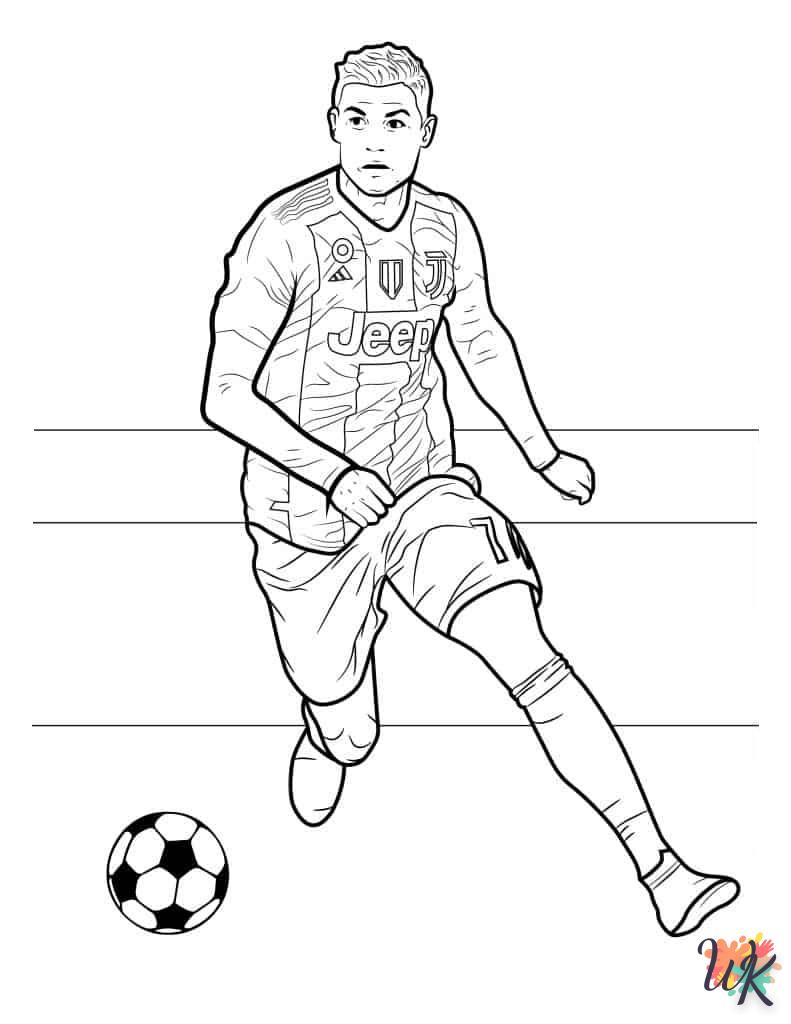 Dibujos para Colorear Cristiano Ronaldo 1