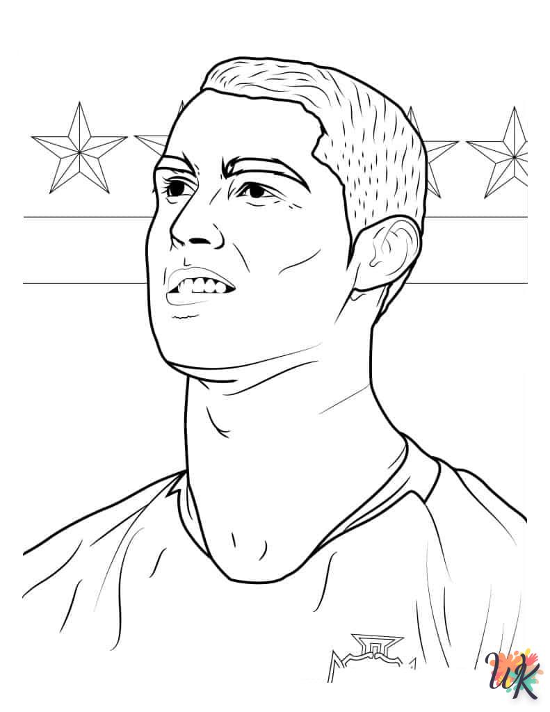 Dibujos para Colorear Cristiano Ronaldo 11