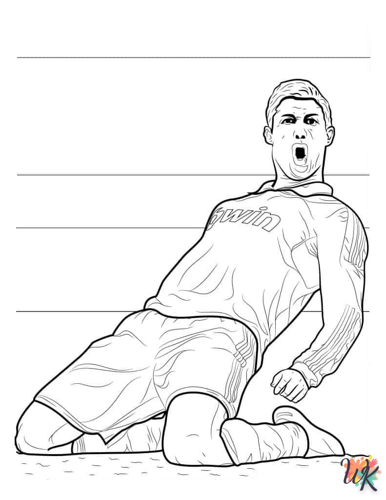 Dibujos para Colorear Cristiano Ronaldo 12