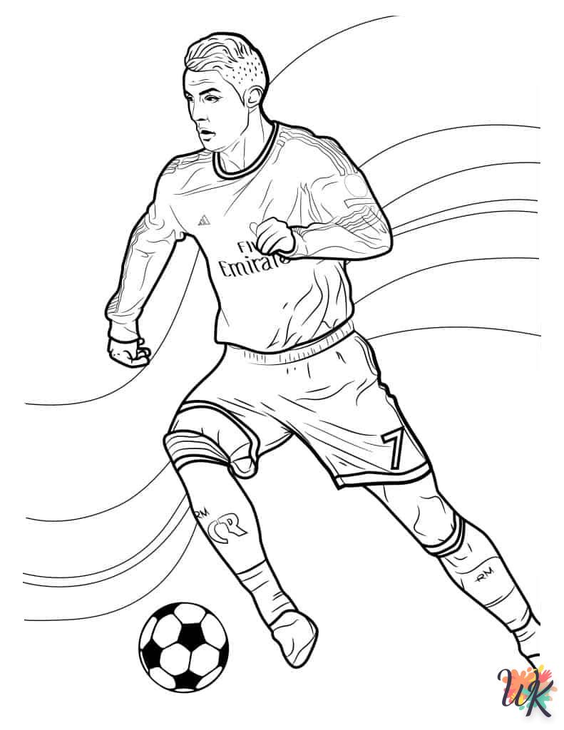 Dibujos para Colorear Cristiano Ronaldo 16