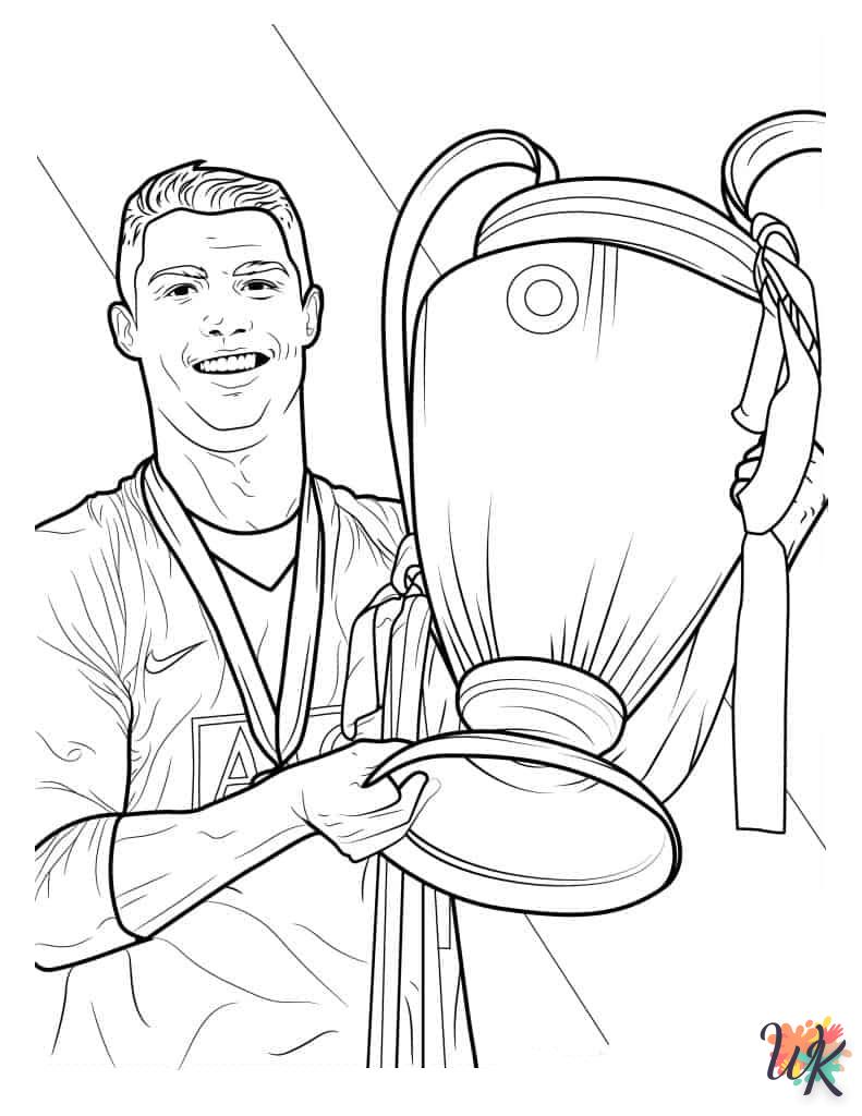 Dibujos para Colorear Cristiano Ronaldo 19