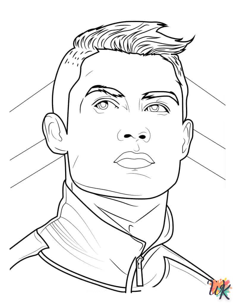 Dibujos para Colorear Cristiano Ronaldo 5