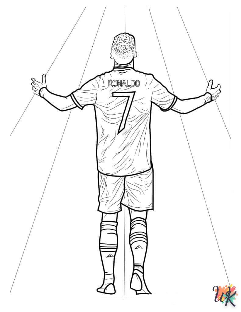 Dibujos para Colorear Cristiano Ronaldo 7