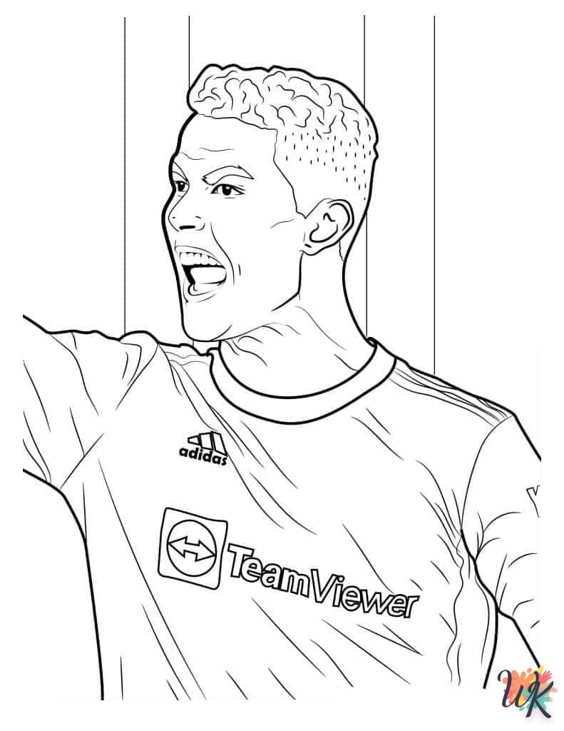 Dibujos para Colorear Cristiano Ronaldo 9