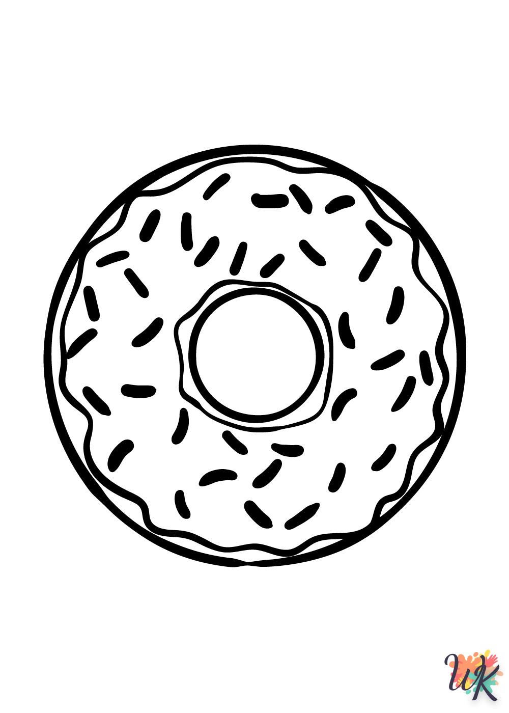Dibujos para Colorear Donut 13