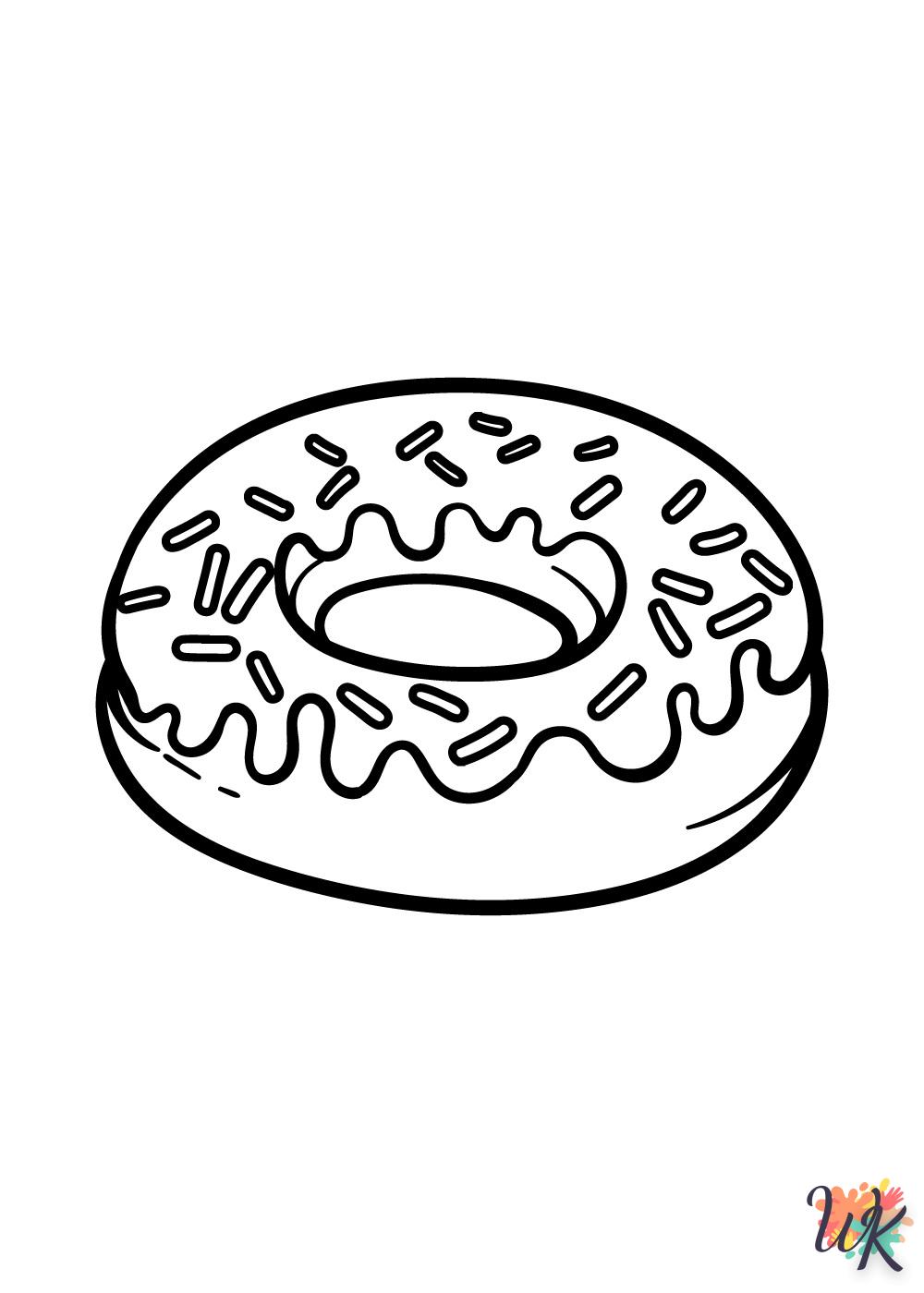 Dibujos para Colorear Donut 2