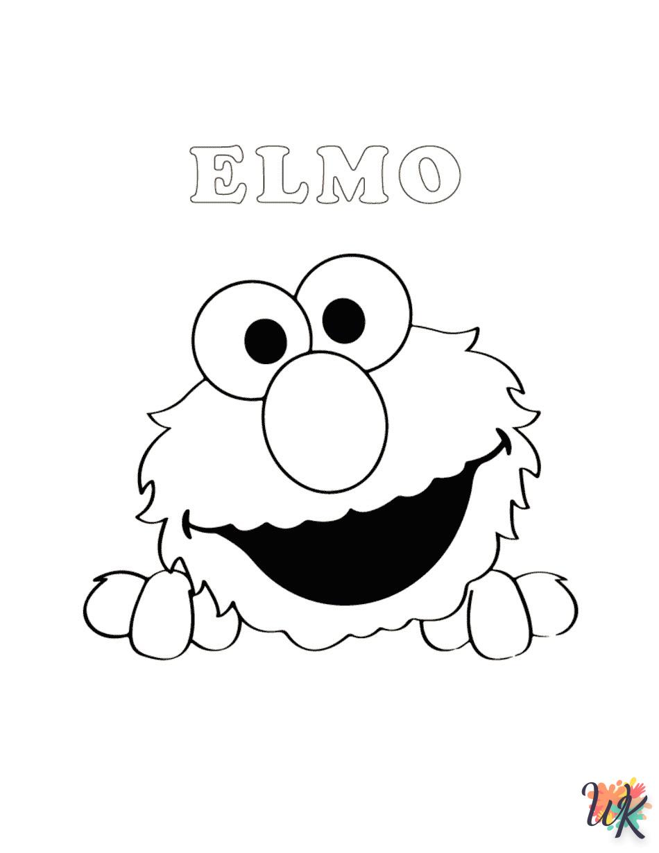 Dibujos para Colorear Elmo 21
