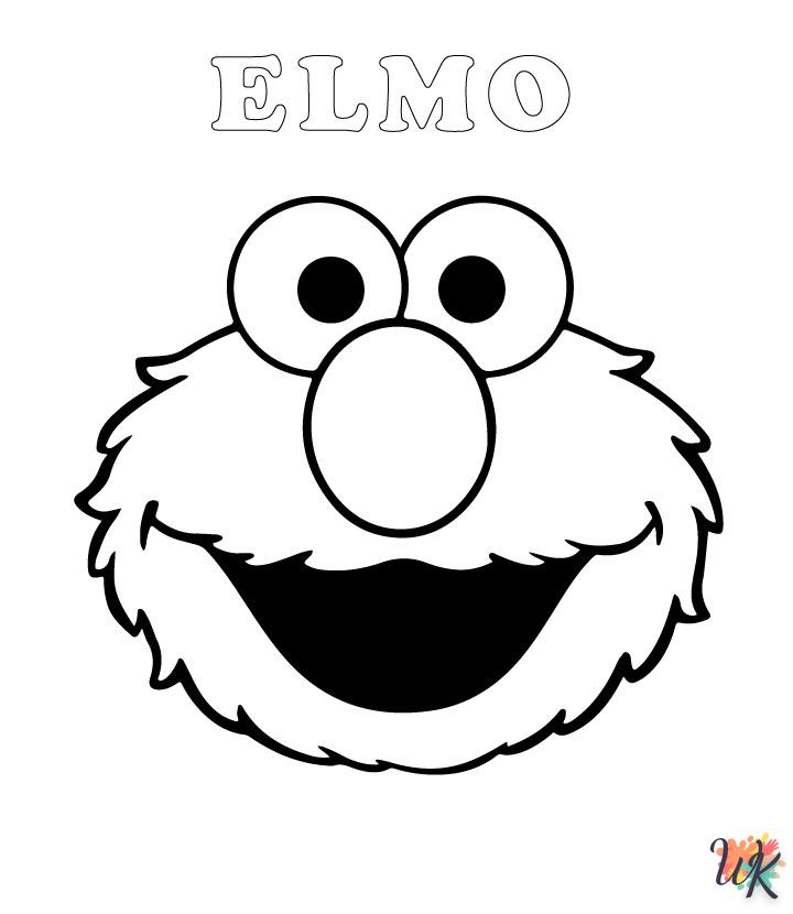 Dibujos para Colorear Elmo 24
