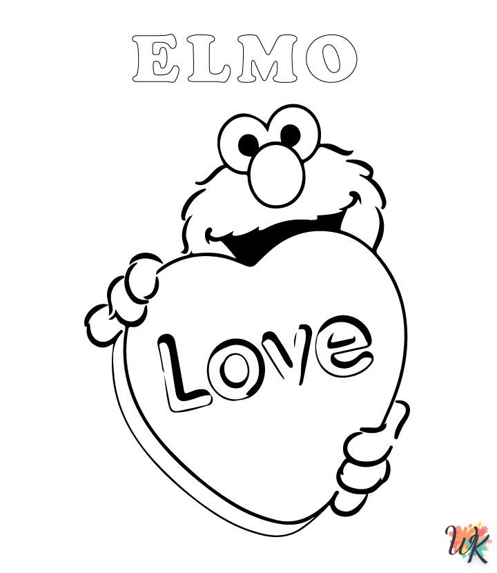 Dibujos para Colorear Elmo 25