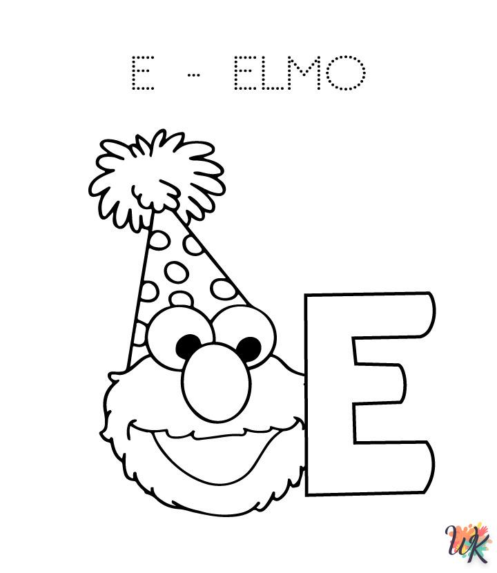 Dibujos para Colorear Elmo 26