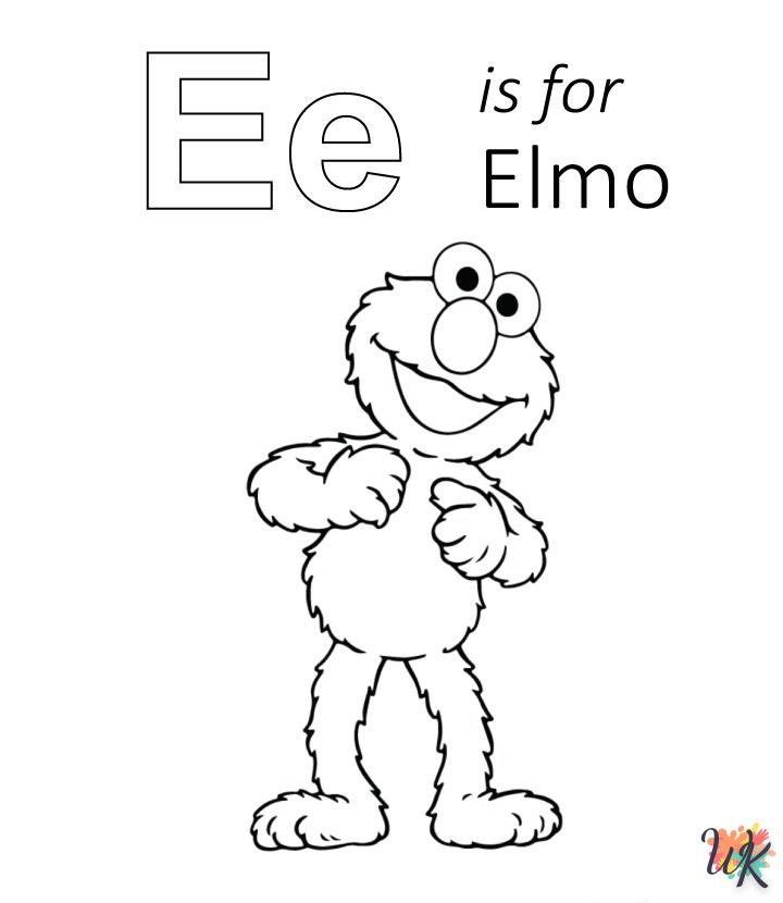 Dibujos para Colorear Elmo 27