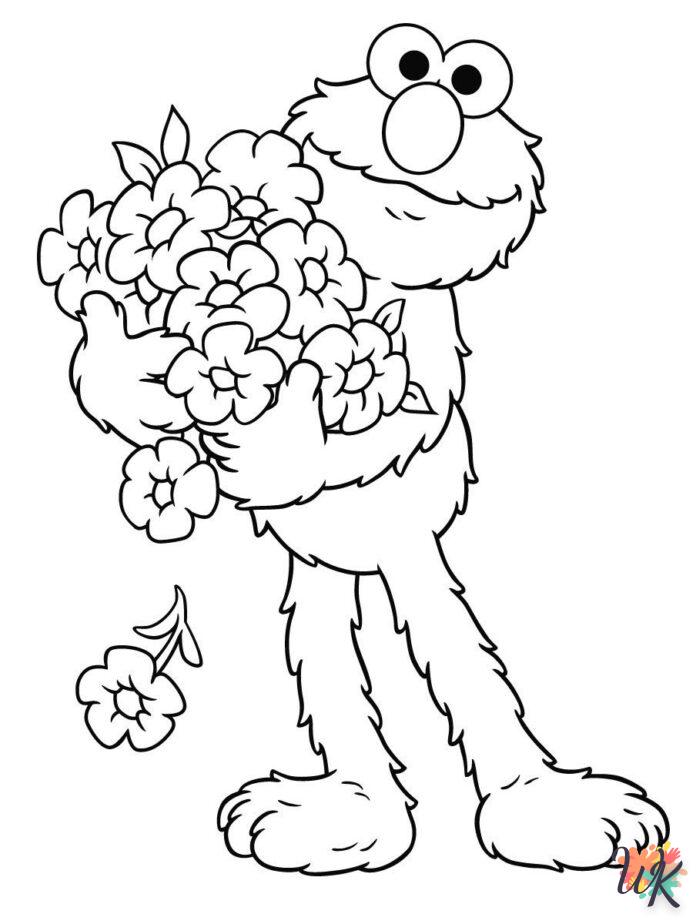 Dibujos para Colorear Elmo 50