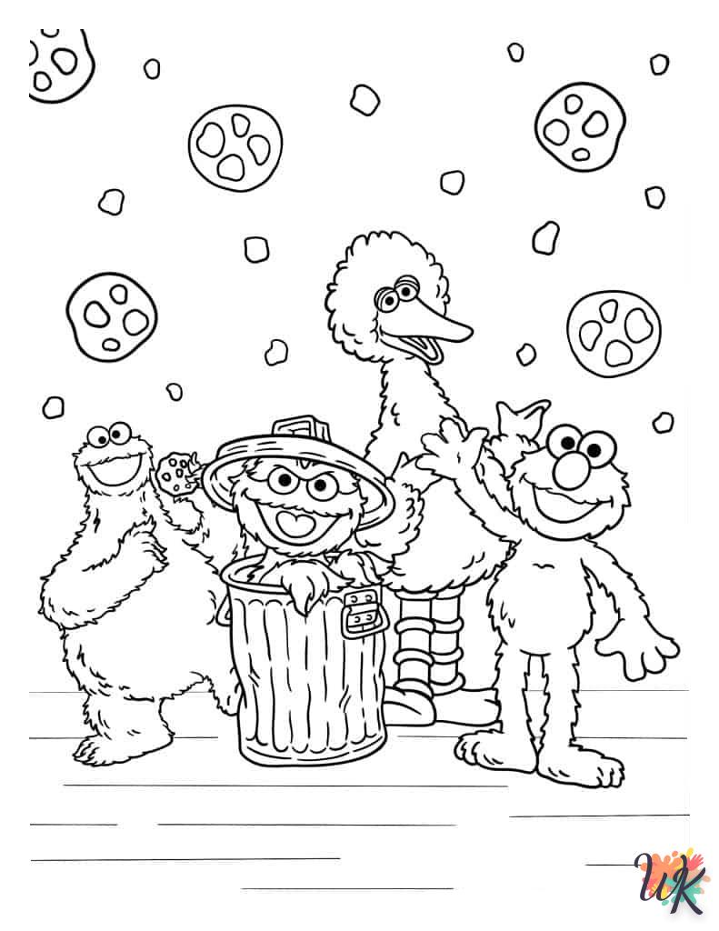 Dibujos para Colorear Elmo 53