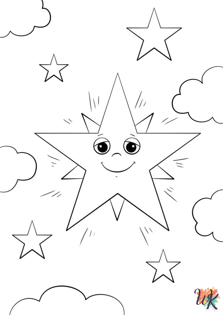 Dibujos para Colorear Estrella 16