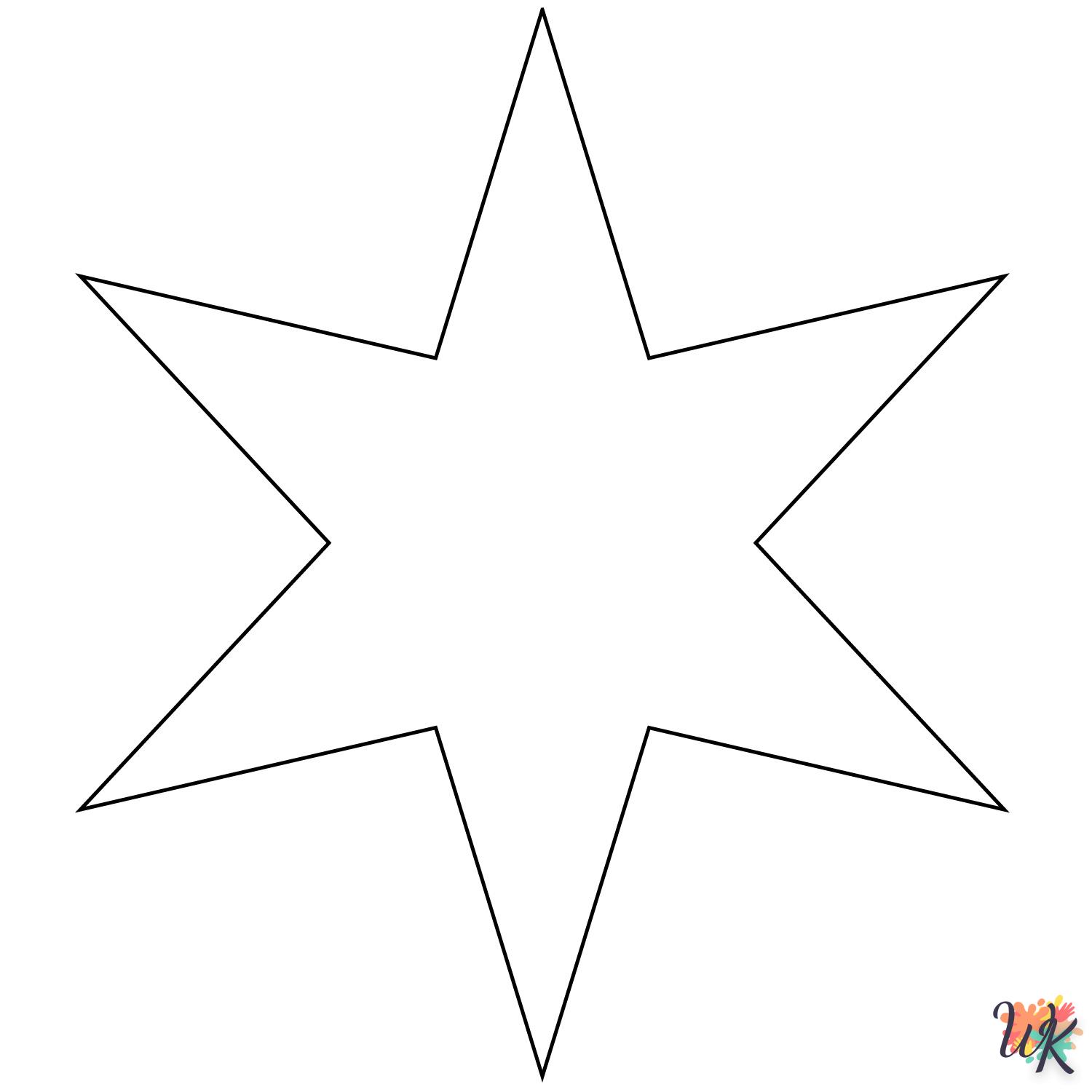Dibujos para Colorear Estrella 2