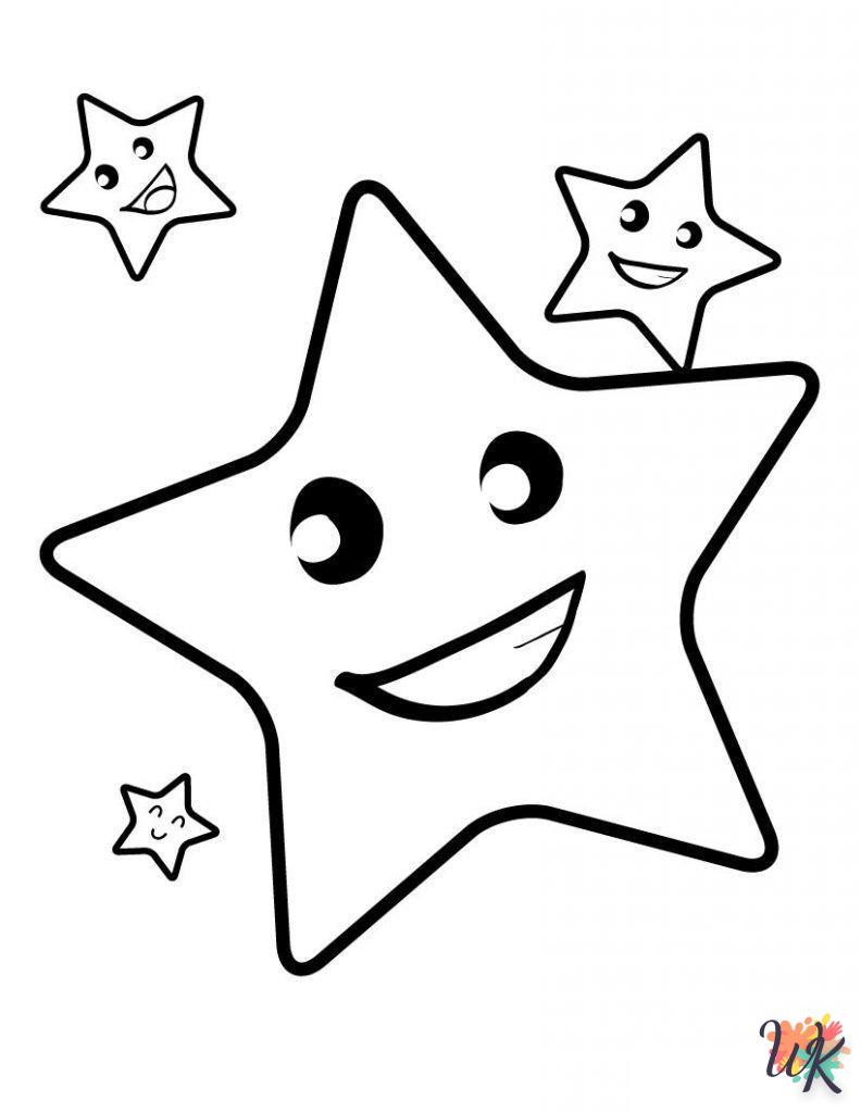 Dibujos para Colorear Estrella 4