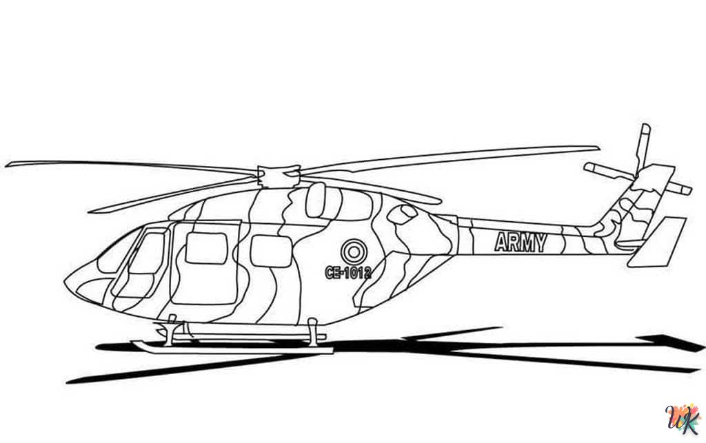 Dibujos para Colorear Helicoptero 1 1