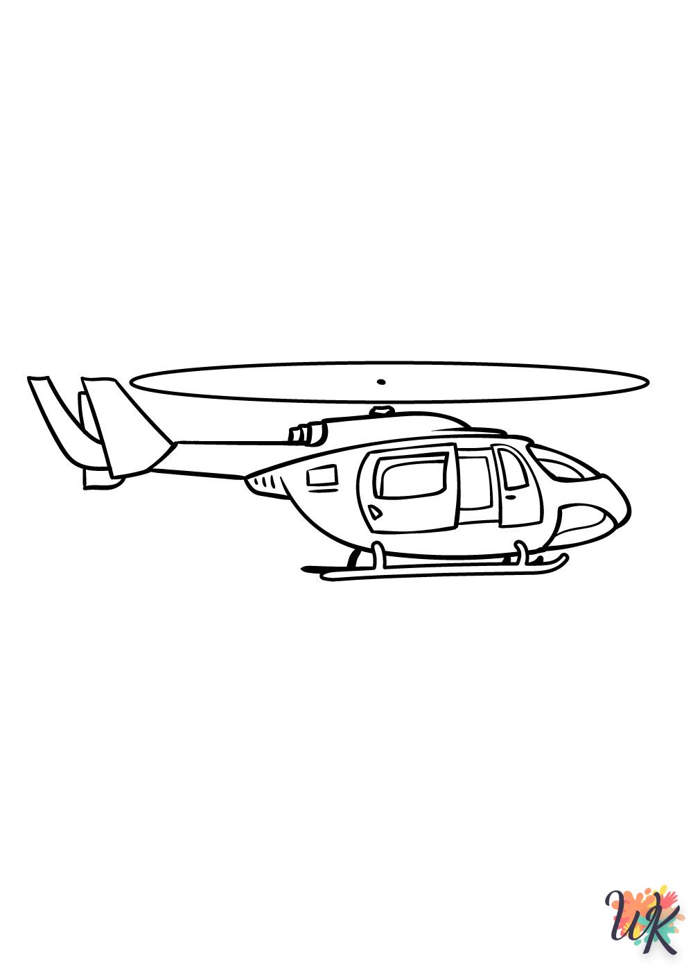 Dibujos para Colorear Helicoptero 2